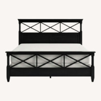 Ethan Allen Dark Brown King Bed