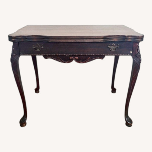 Used Antique Flip Top Convertible Desk Dining Table for sale on AptDeco