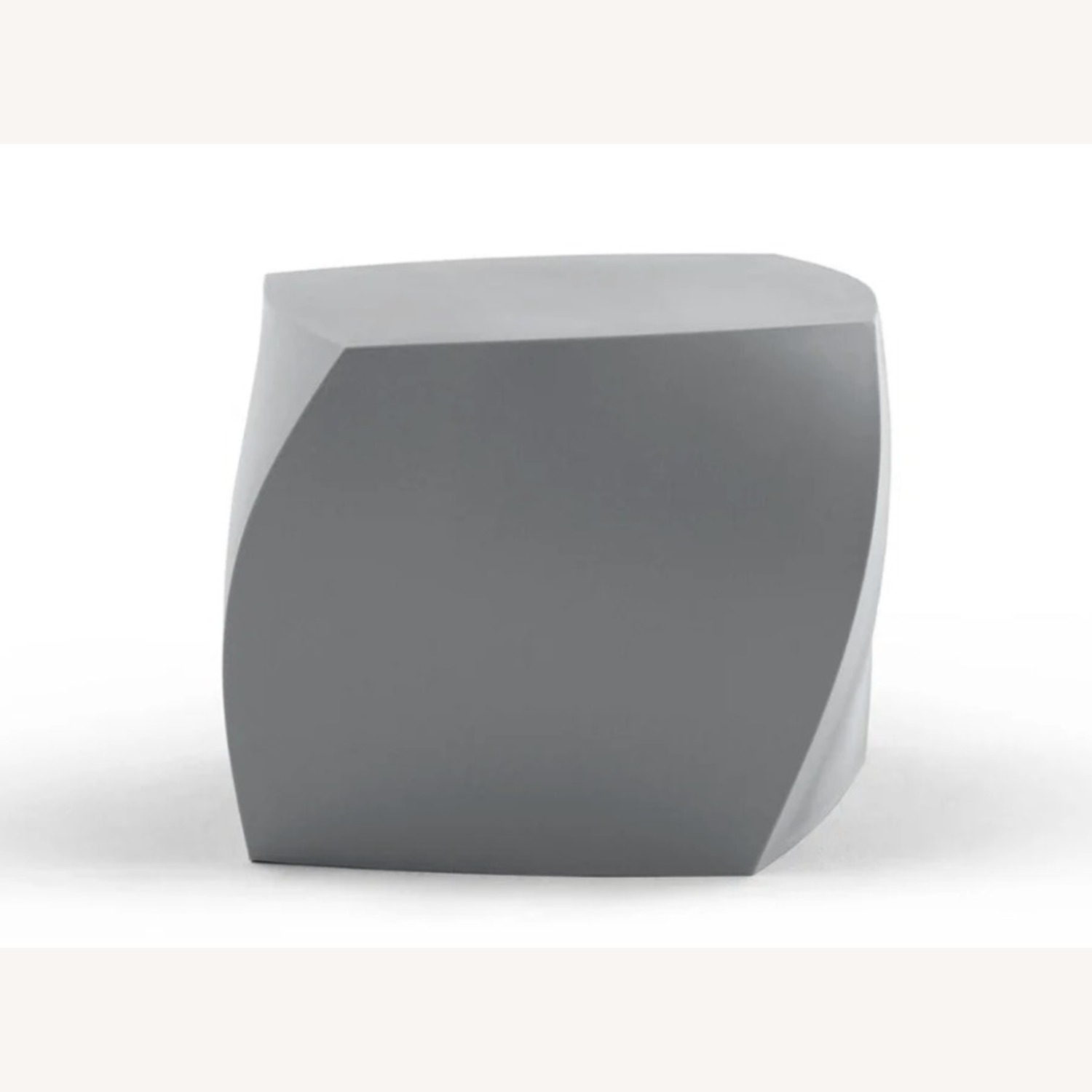 Frank Gehry Silver Plastic Side Tables - image-1