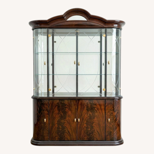 Used Dark Brown Wood Wall Unit for sale on AptDeco