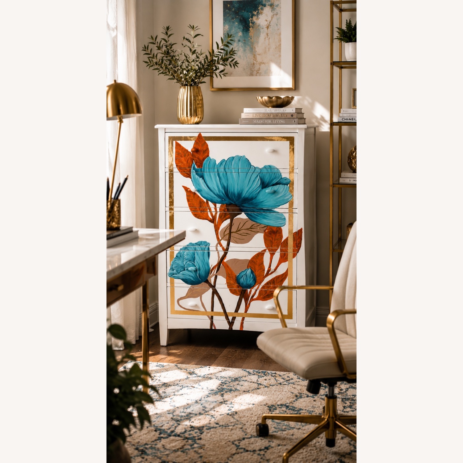 Bloom Dresser Floral  Accent Furniture - image-8