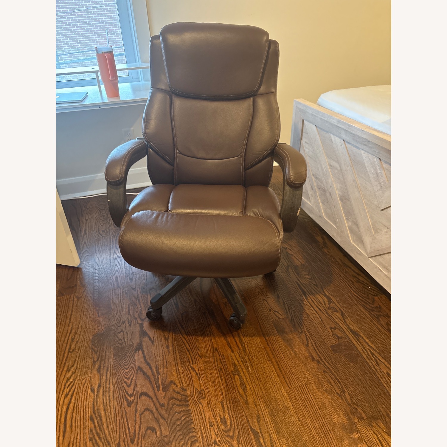La-Z-Boy Dark Brown Fabric Office Chairs - image-2