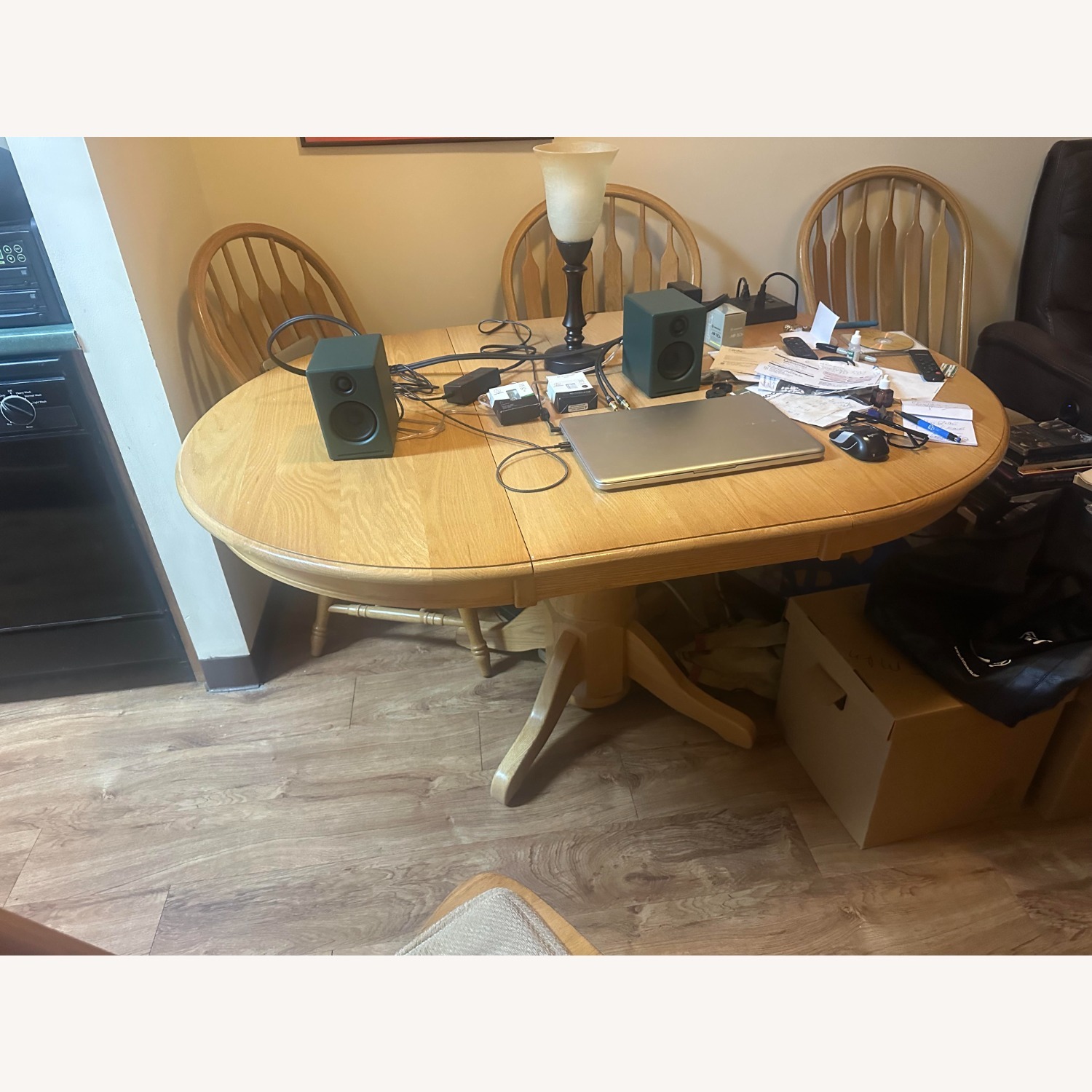 Natural Wood Dining Table - image-1