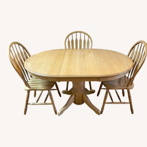 Used Natural Wood Dining Table for sale on AptDeco