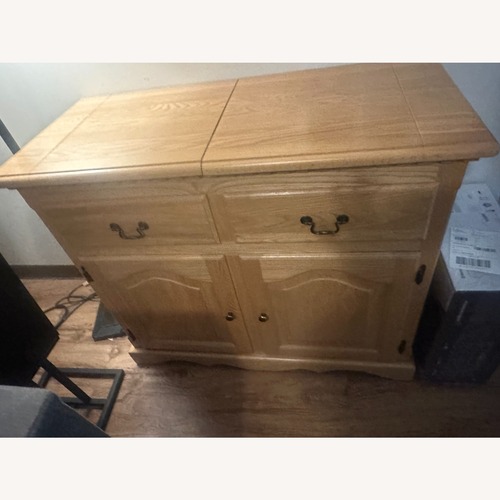 Used Solid Oak Server for sale on AptDeco