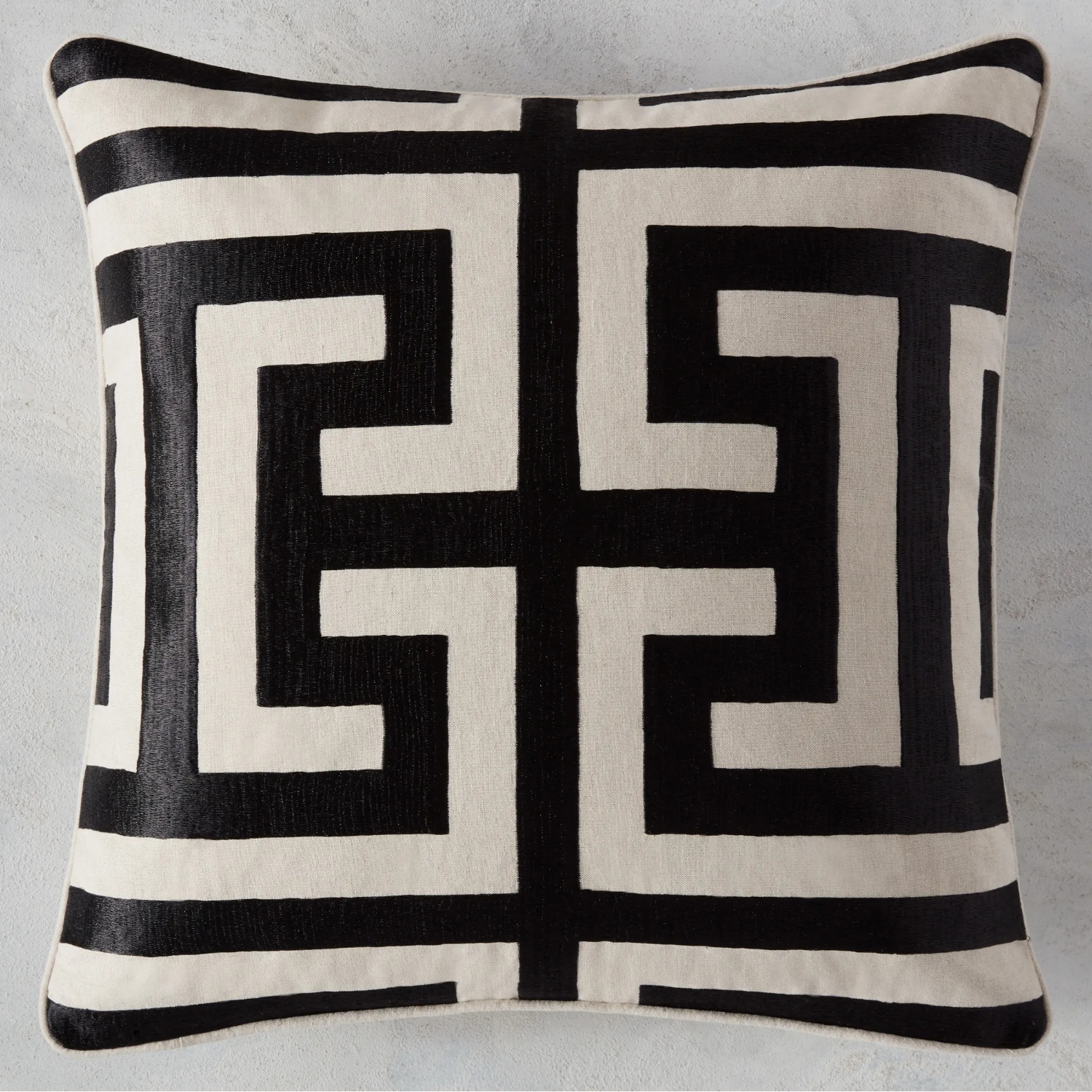 Houzz White Fabric Pillow Set of 3 - image-4