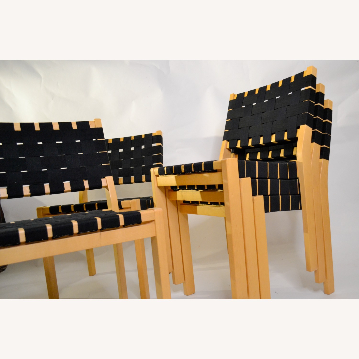 Artek USA Alvar Aalto Natural Wood Dining Chairs - image-4