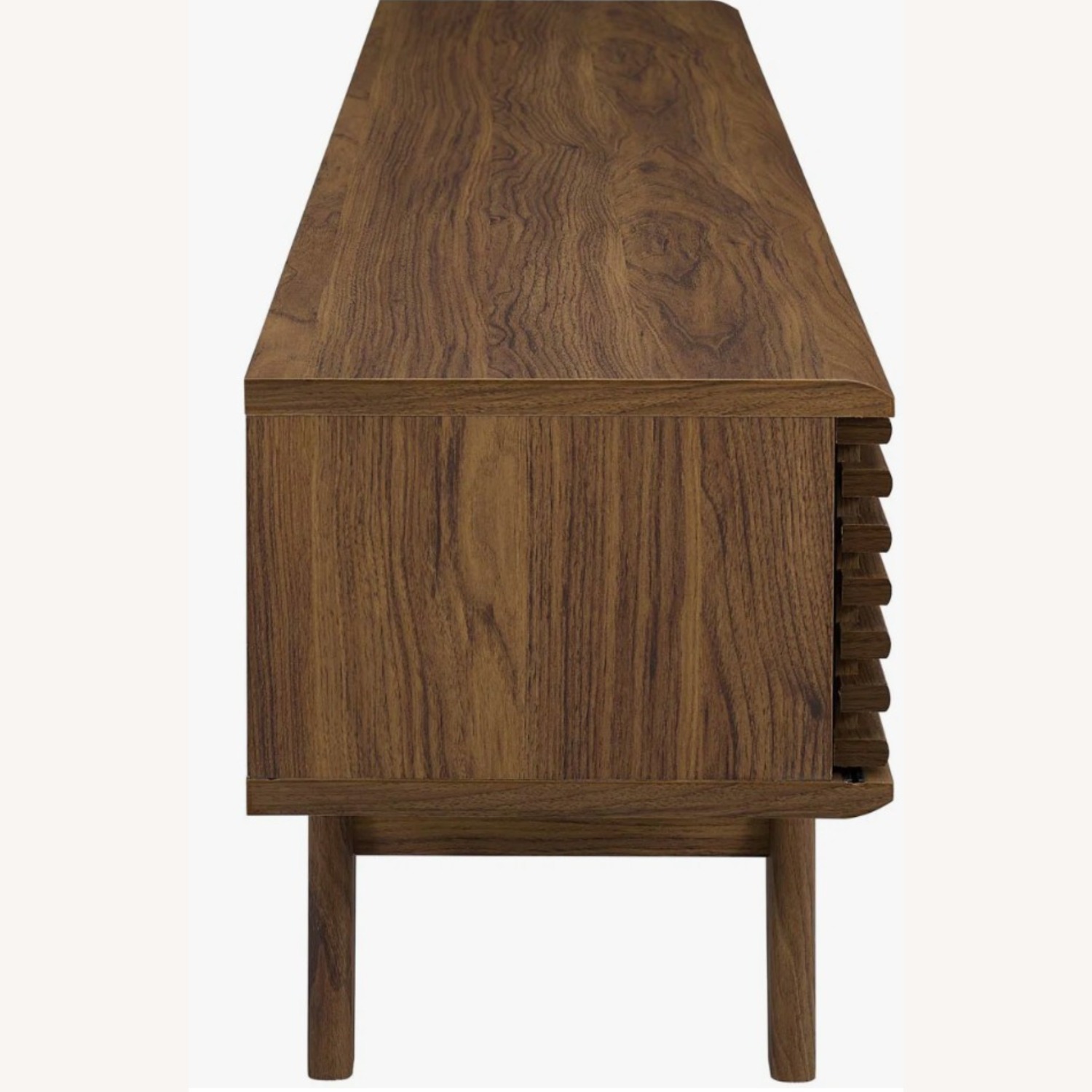 Houzz Dark Brown Walnut Media Storage - image-3