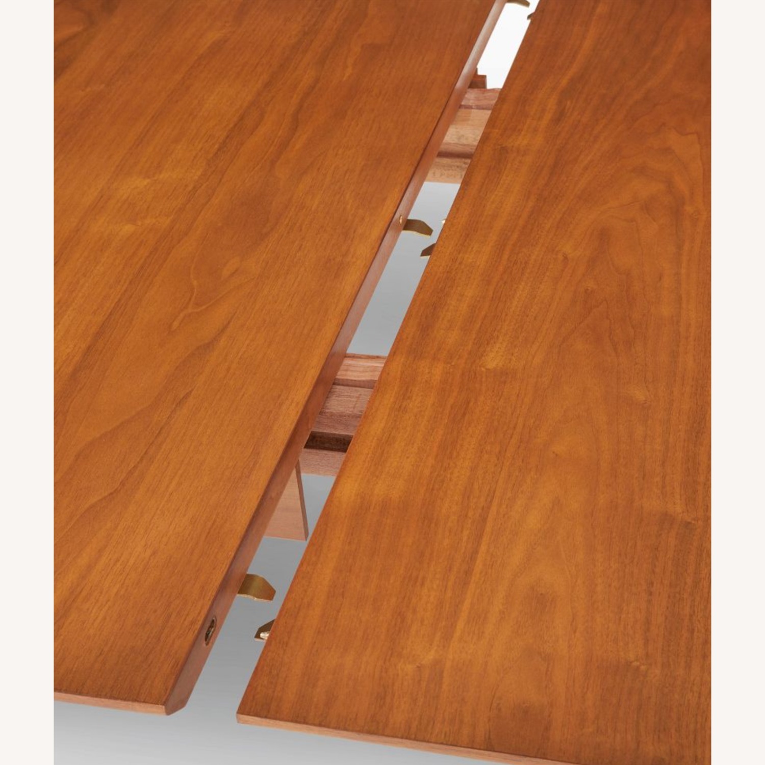 West Elm Light Gray Wood Extendable Dining Table - image-3