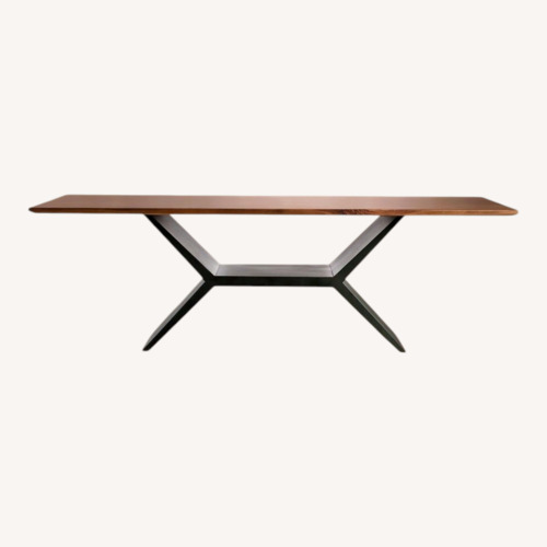 Used Arhaus Walnut Wood Dining Table for sale on AptDeco