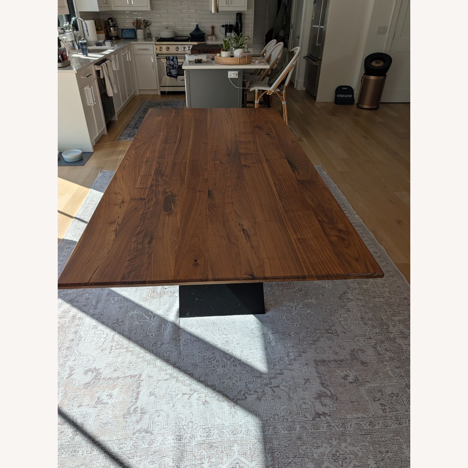 Arhaus Walnut Wood Dining Table - image-5