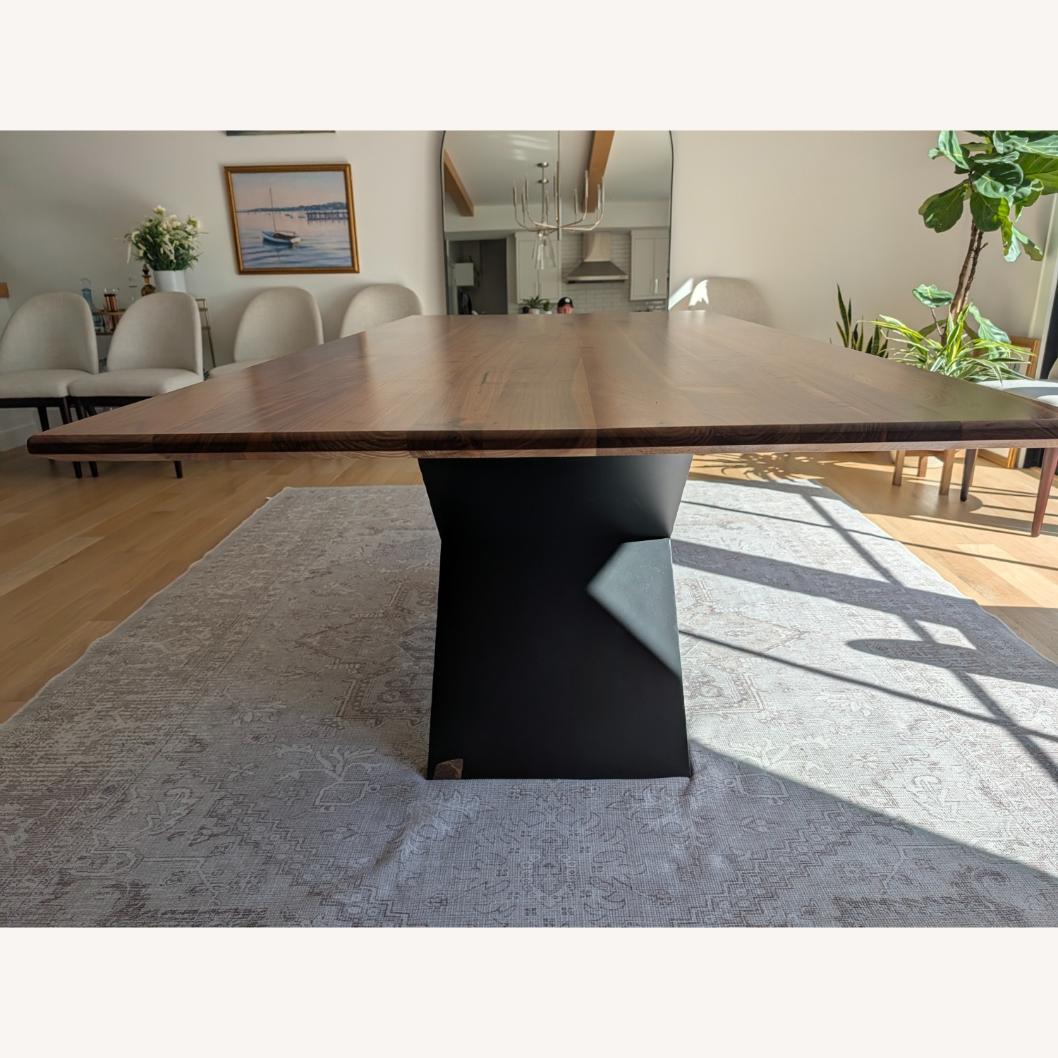 Arhaus Walnut Wood Dining Table - image-2