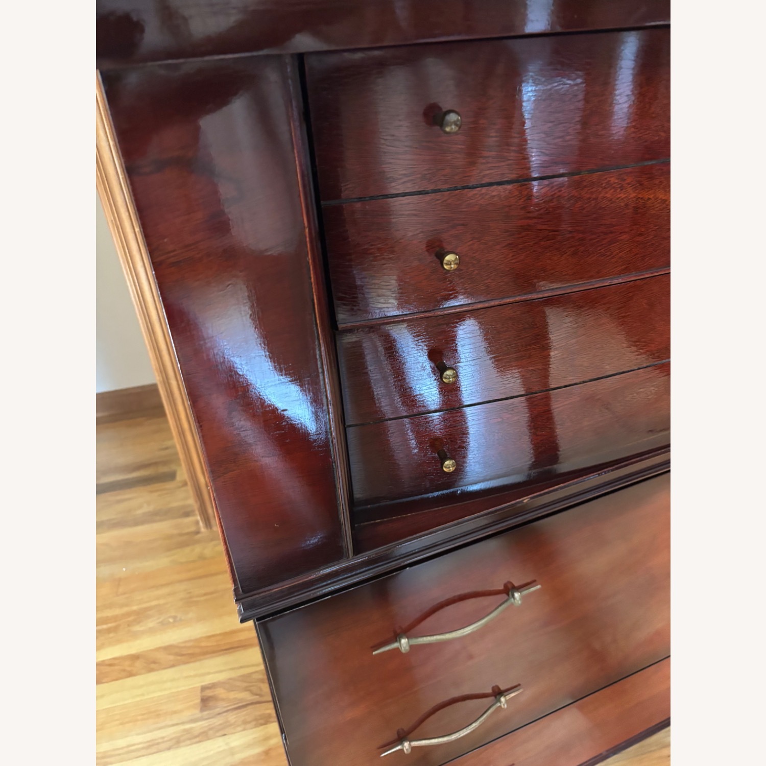 Dixie Furniture Company Mahogany Finish Dresser - image-8