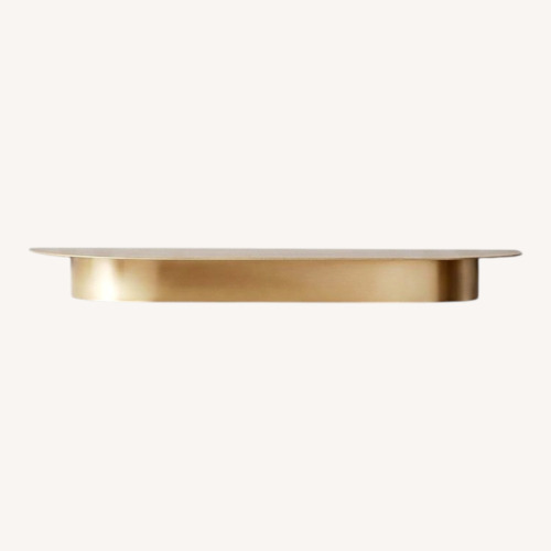 Used CB2 Collar Set of 4 - Brass Wall Shelf for sale on AptDeco