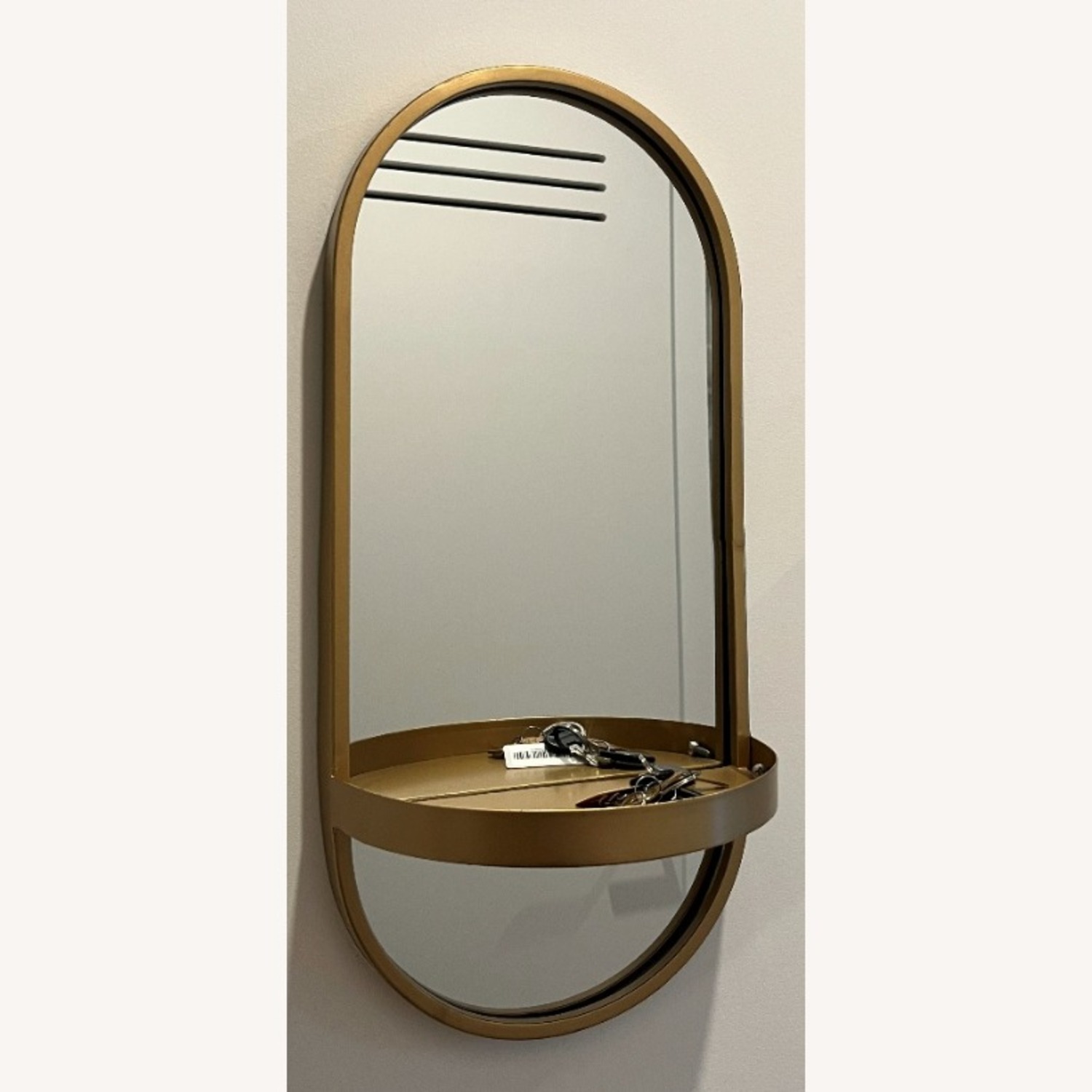 Amazon Set of 2 Decorative Mirrors and Shelf - image-2