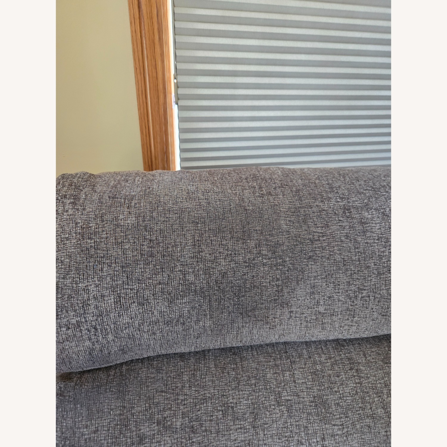 Light Brown Fabric Power Recliner - image-5