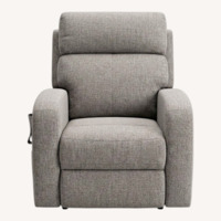 Light Brown Fabric Power Recliner