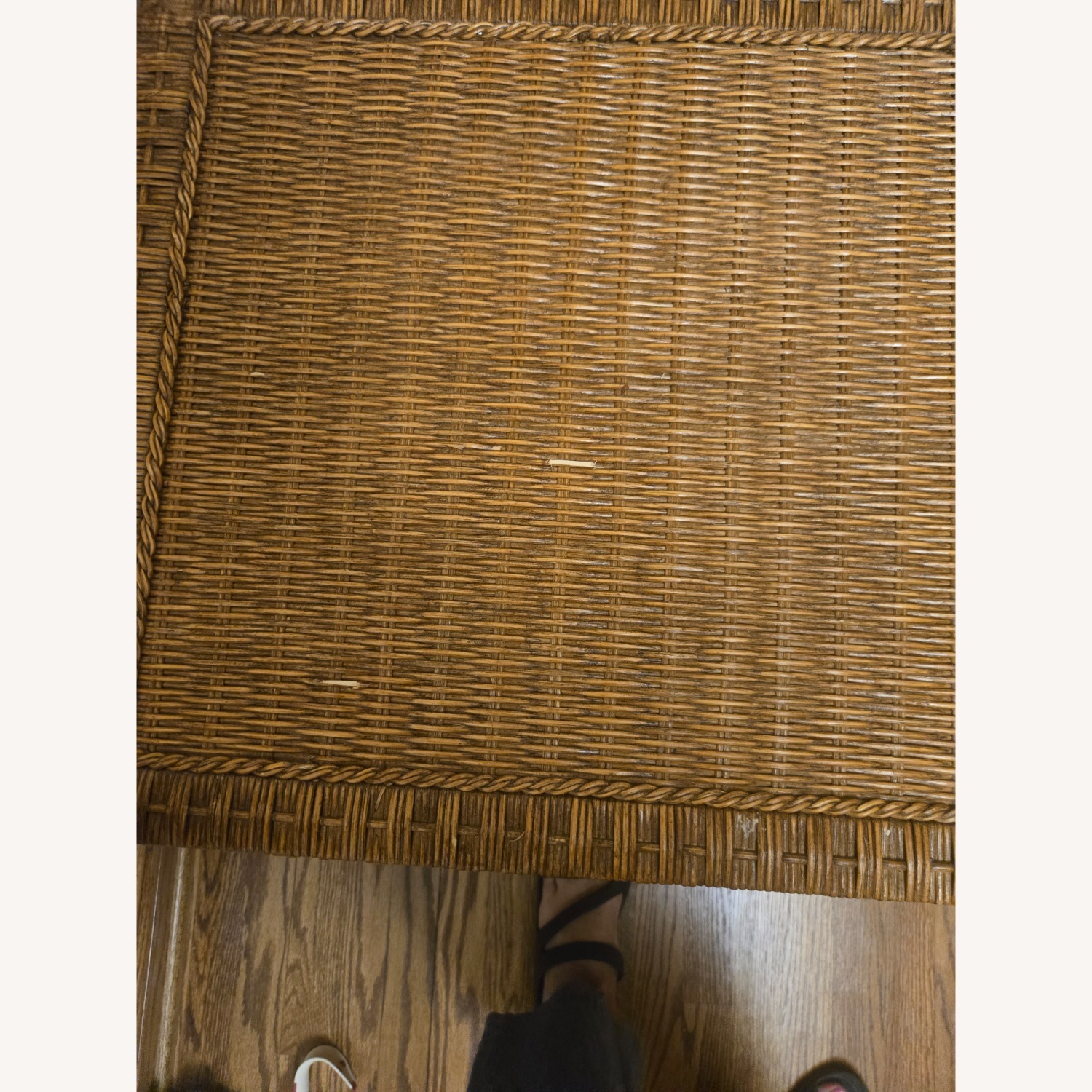 Large Wicker Storage Trunk / Blanket Chest - image-5