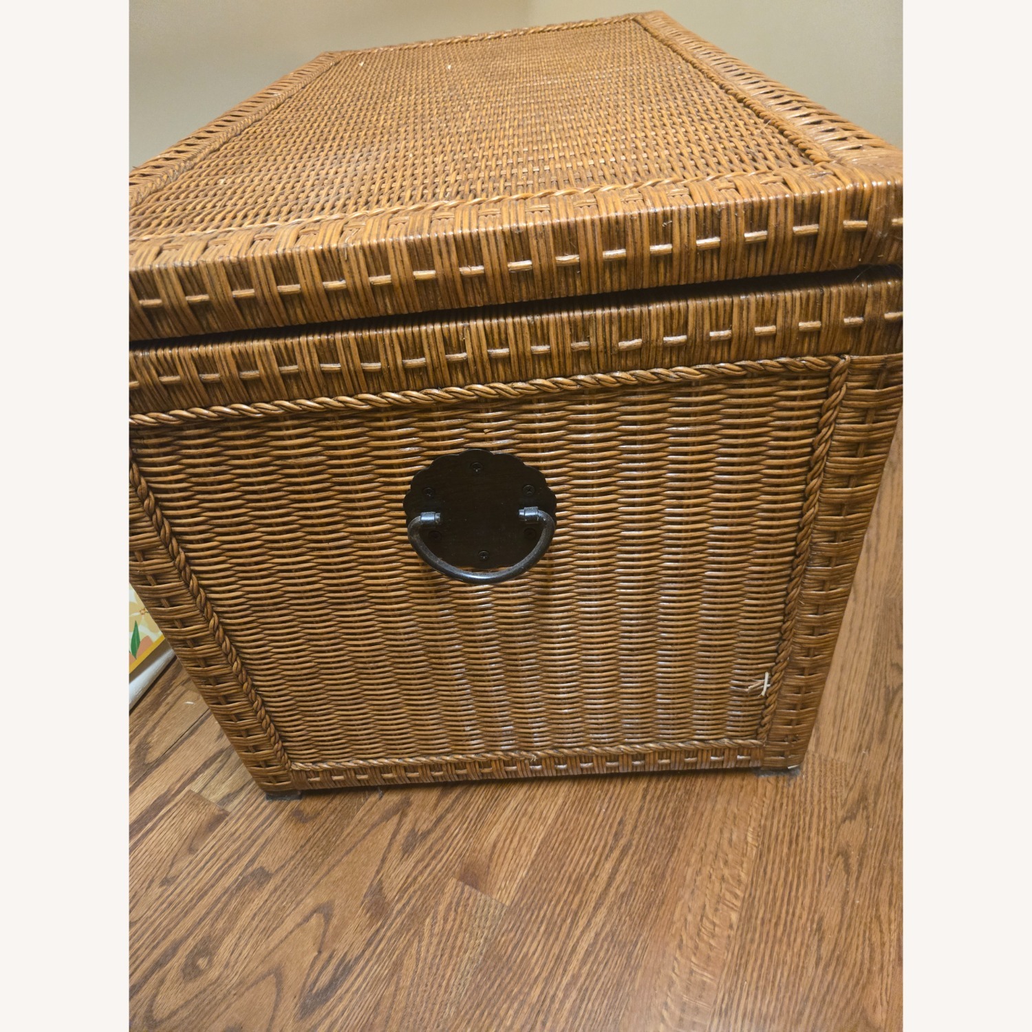 Large Wicker Storage Trunk / Blanket Chest - image-2