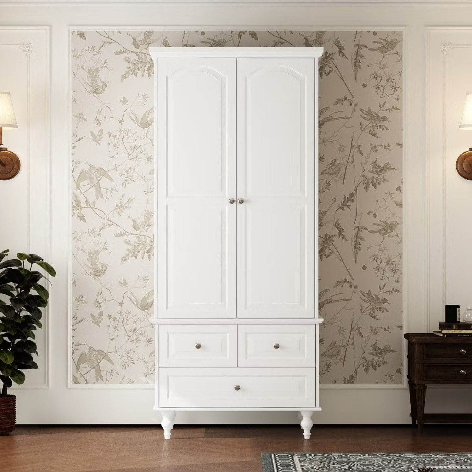 Walmart White Armoire - image-3