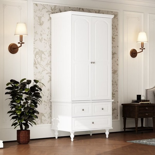 Used Walmart White Armoire for sale on AptDeco