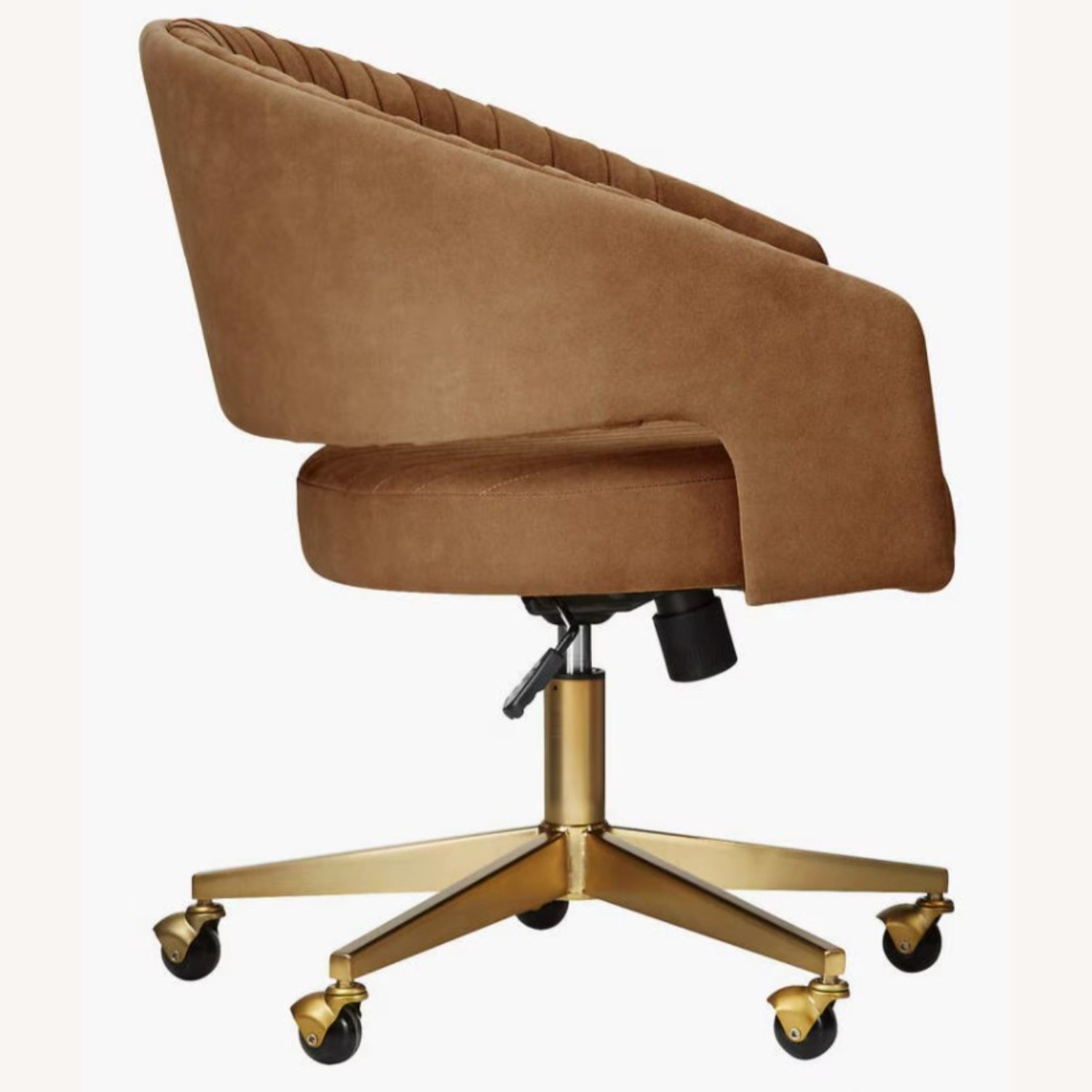 CB2 Channel Suede Office Chair - image-3