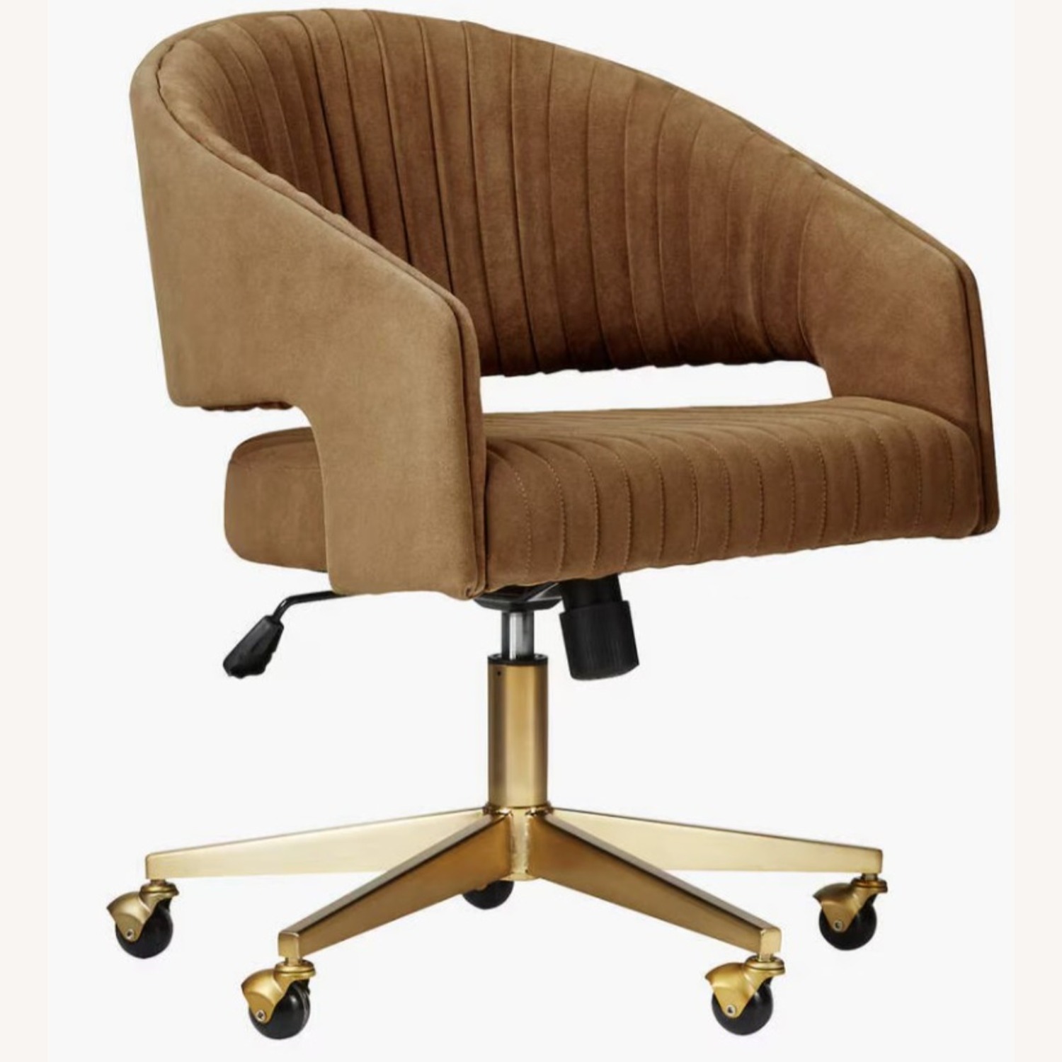 CB2 Channel Suede Office Chair - image-4