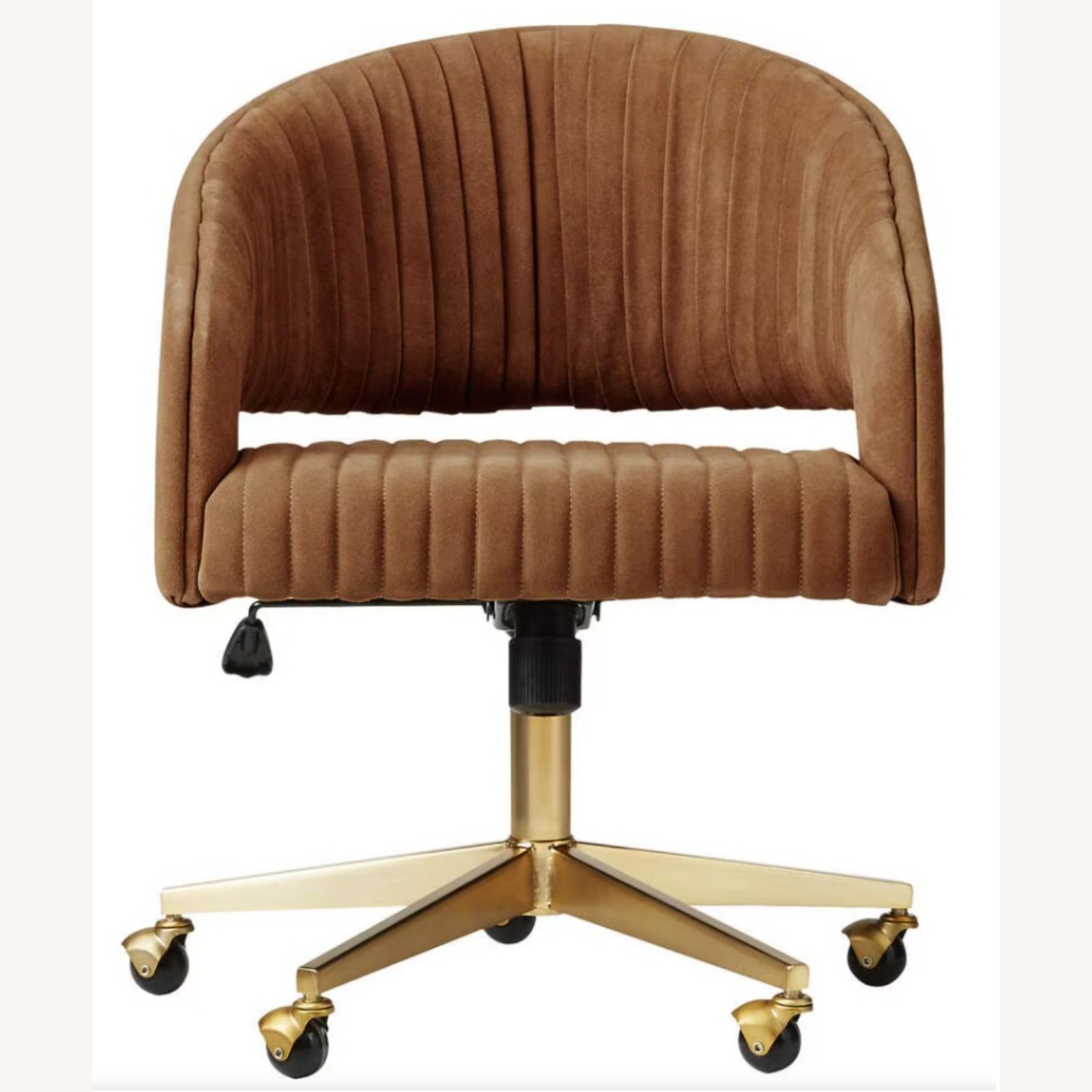 CB2 Channel Suede Office Chair - image-2
