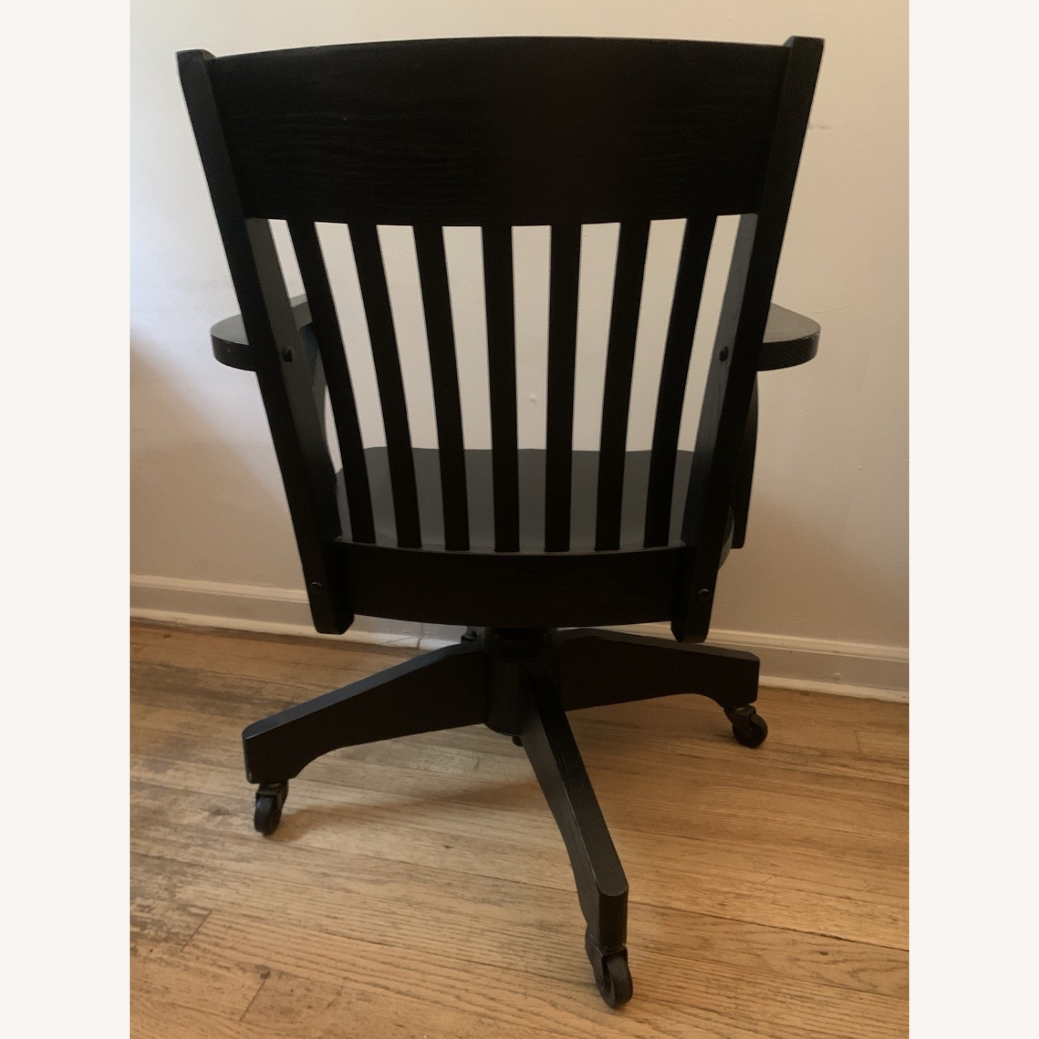 Black Wood Office Chair - image-3