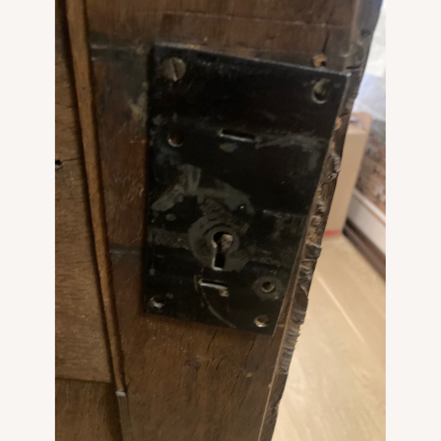 Large Antique Armoire Fitted with Shelves - image-4