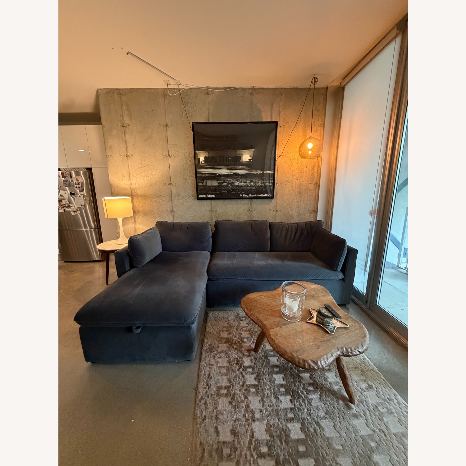 Article Oneira Blue Velvet Sleeper Sofa - image-6