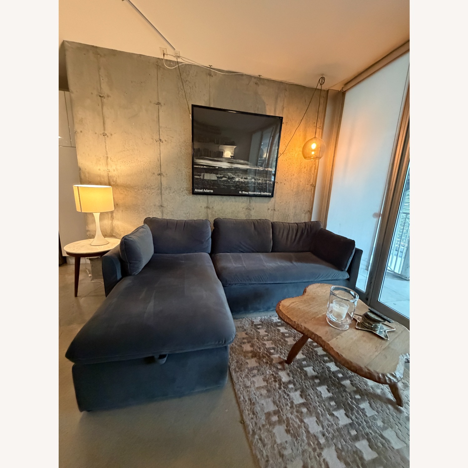 Article Oneira Blue Velvet Sleeper Sofa - image-7