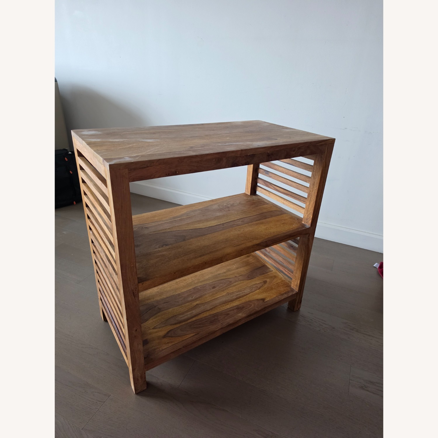 Natural Wood Media Storage - image-2