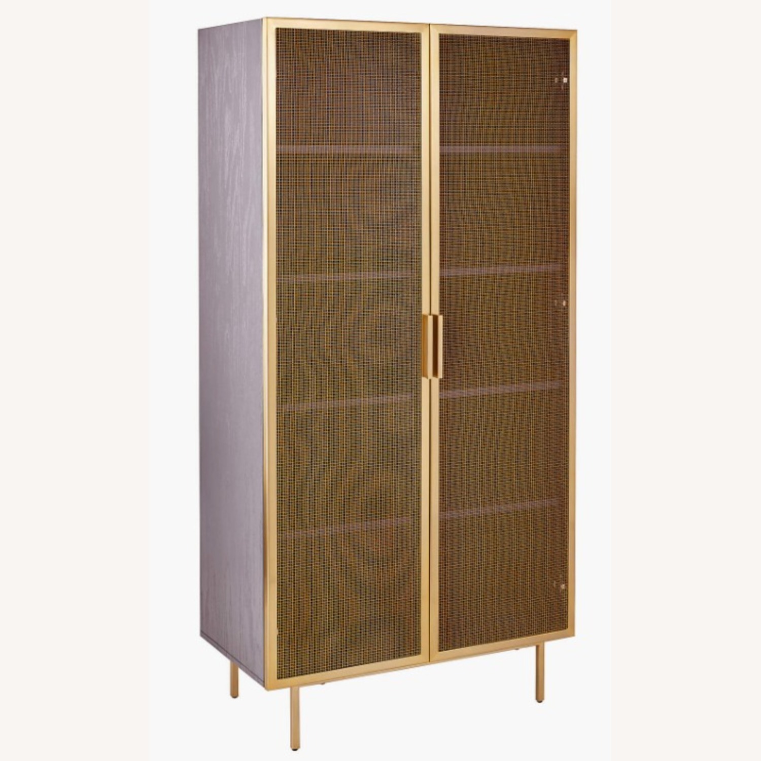 CB2 Vuue Dark Brown Metal Bookcase - image-2
