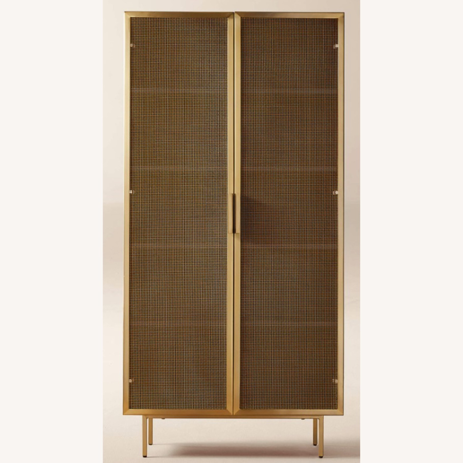 CB2 Vuue Dark Brown Metal Bookcase - image-3