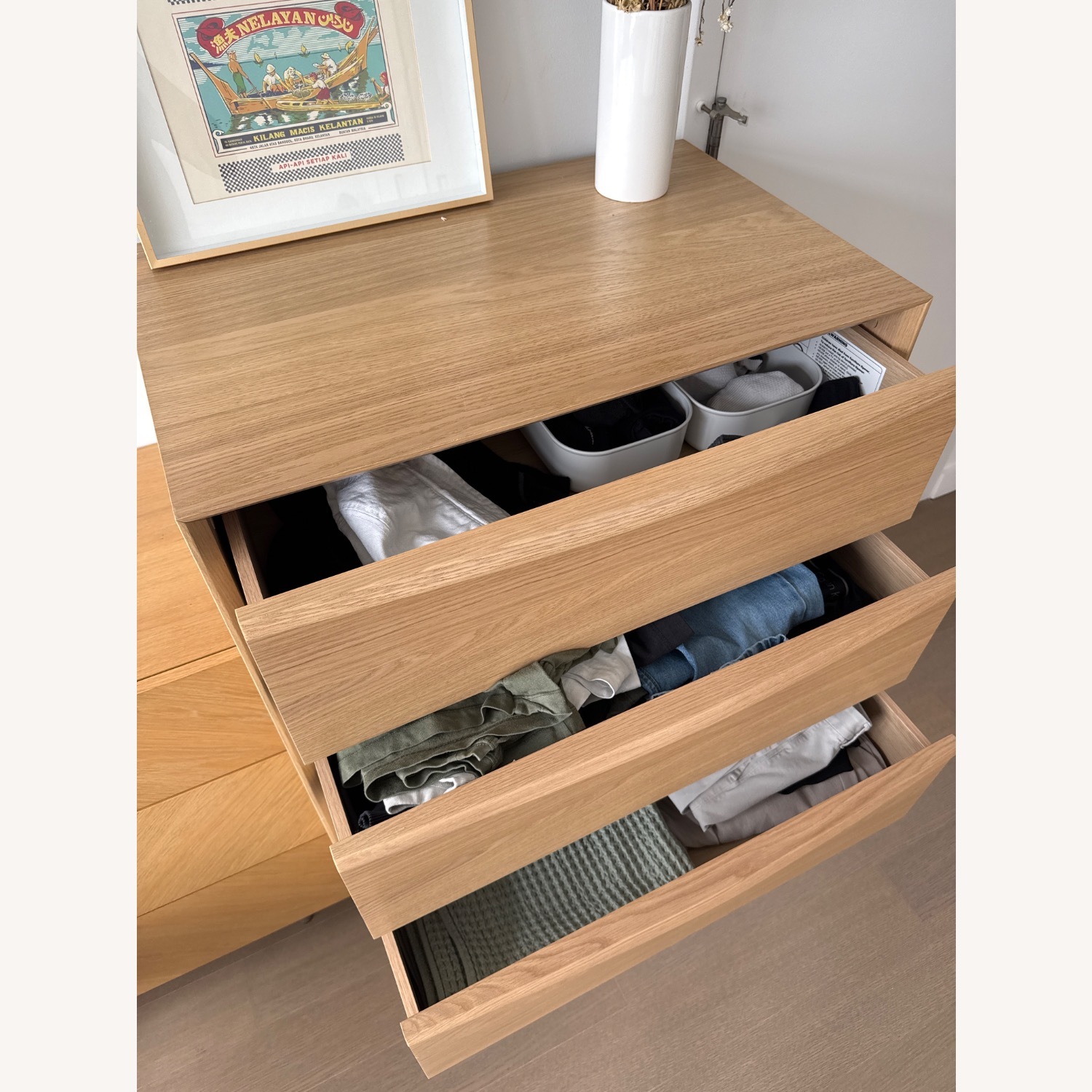 Article Light Brown Wood Dresser - image-5