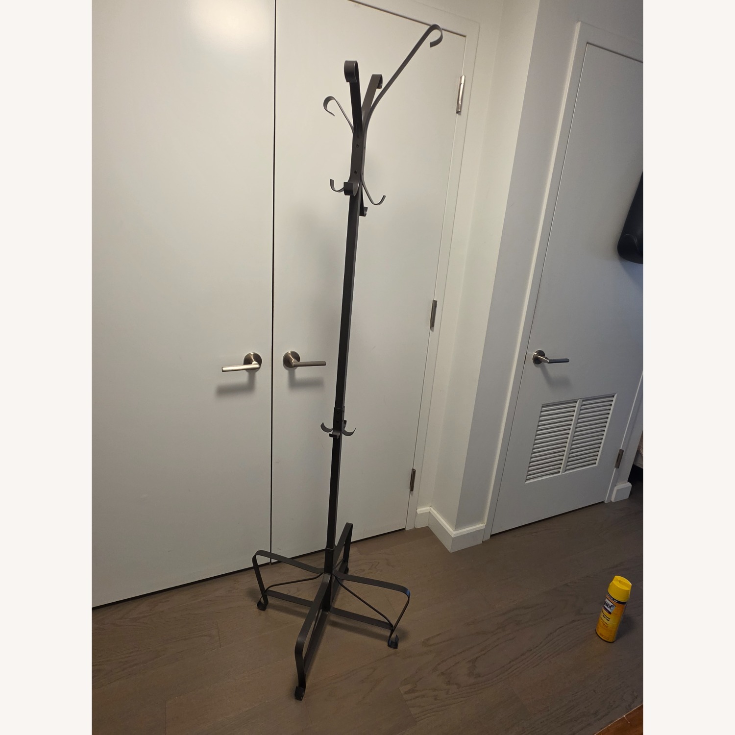 Home Goods Dark Gray Metal Coat Rack - image-3