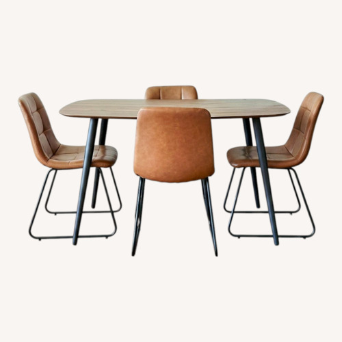 Used Light Brown Dining Set for sale on AptDeco