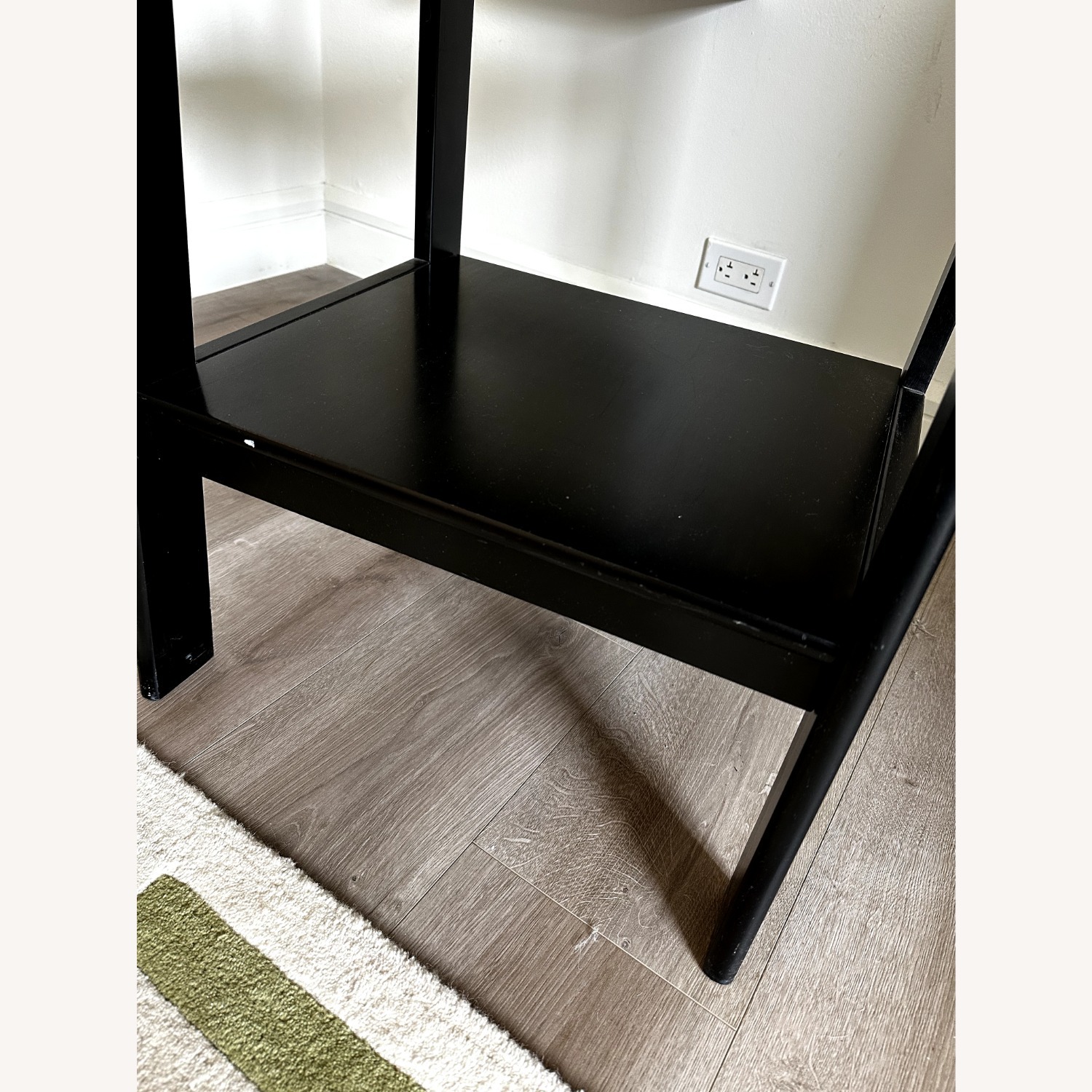 Black Wood Ladder Bookcase W 5  Shelves - image-6