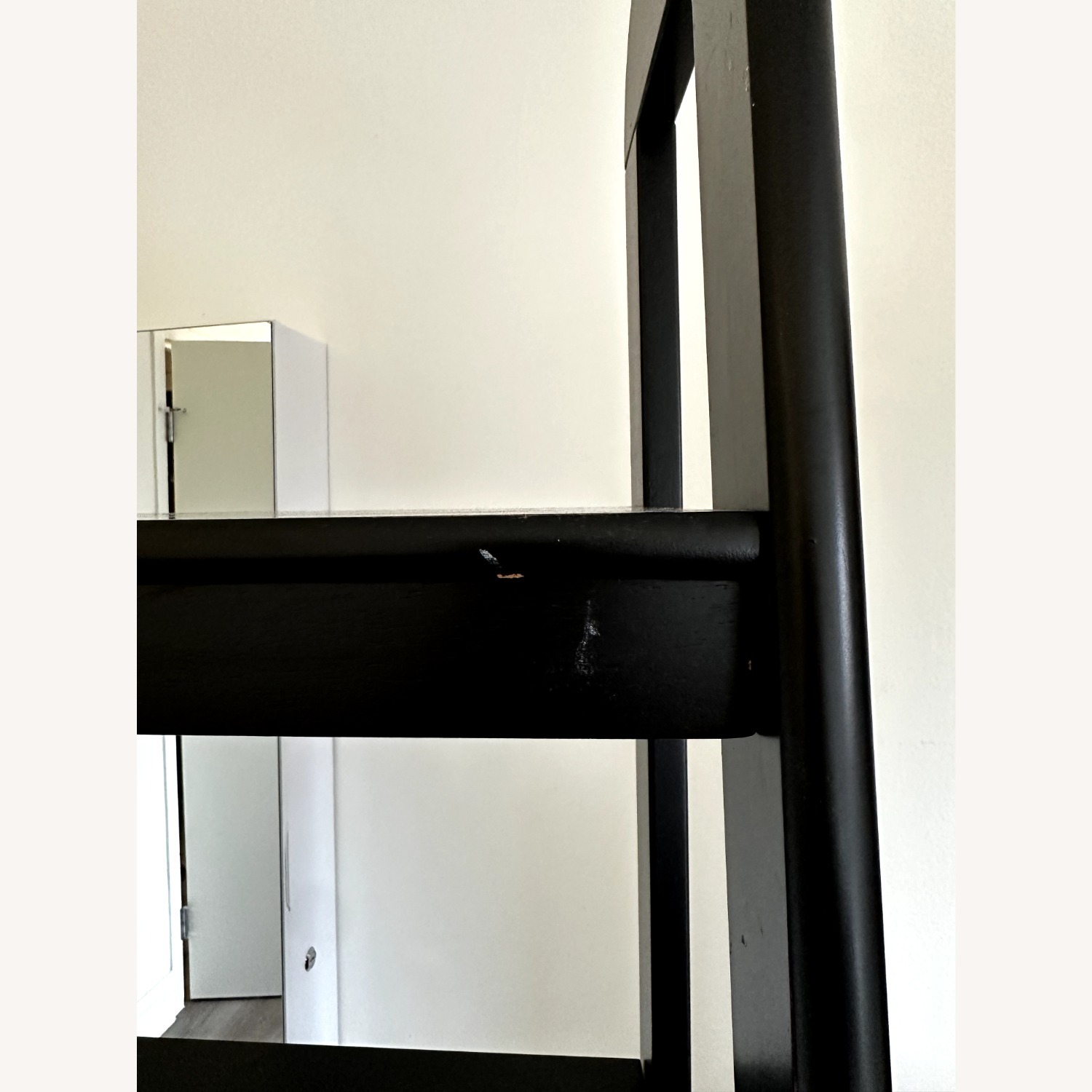 Black Wood Ladder Bookcase W 5  Shelves - image-5