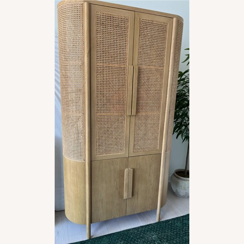 Used CB2 Leanne Ford Natural Wood Storage Cabinet  for sale on AptDeco