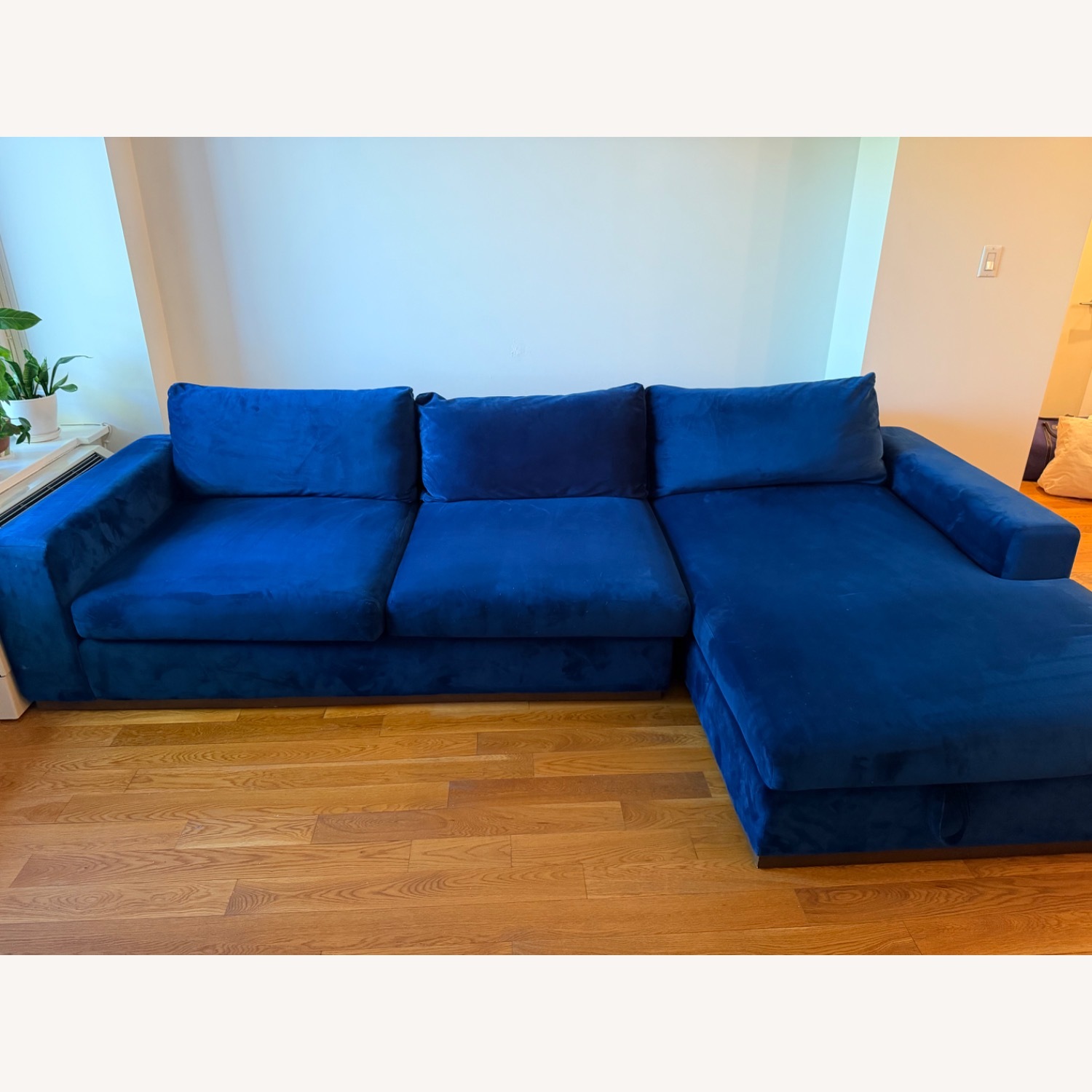 Joybird Holt Blue 2 Piece Sectional with Storage - image-4