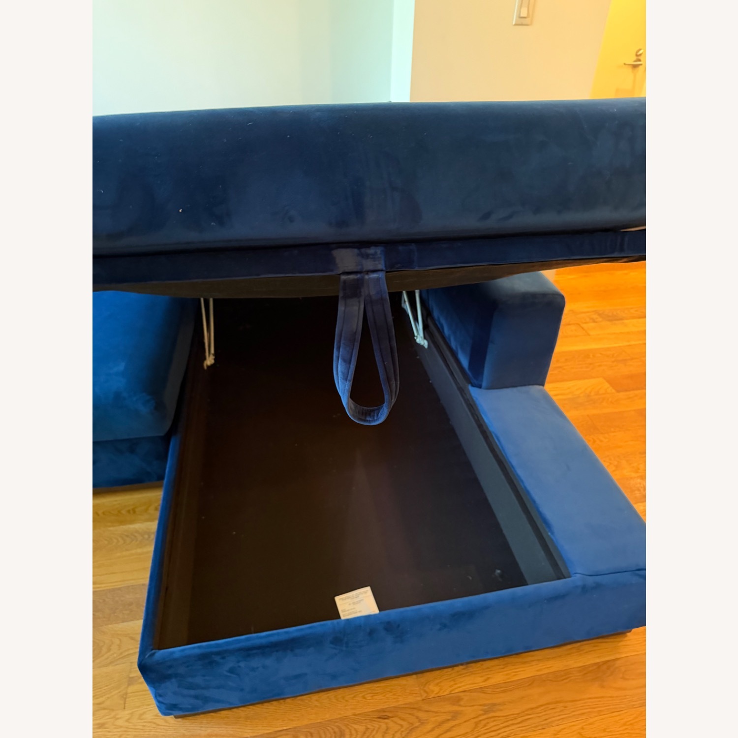 Joybird Holt Blue 2 Piece Sectional with Storage - image-2