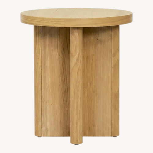 Used McGee and Co Natural Wood Side Table for sale on AptDeco