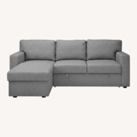 IKEA Light Gray Polyurethane Sleeper Sofa