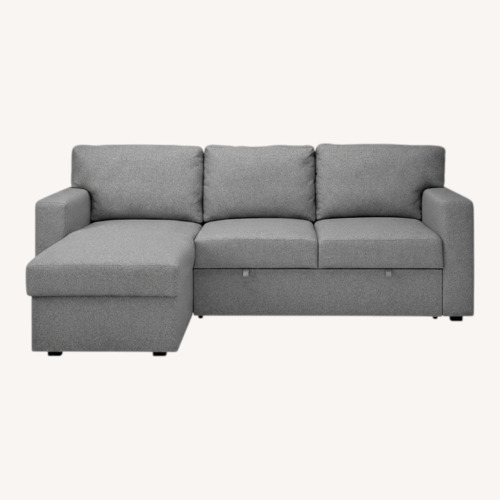 Used IKEA Light Gray Polyurethane Sleeper Sofa for sale on AptDeco