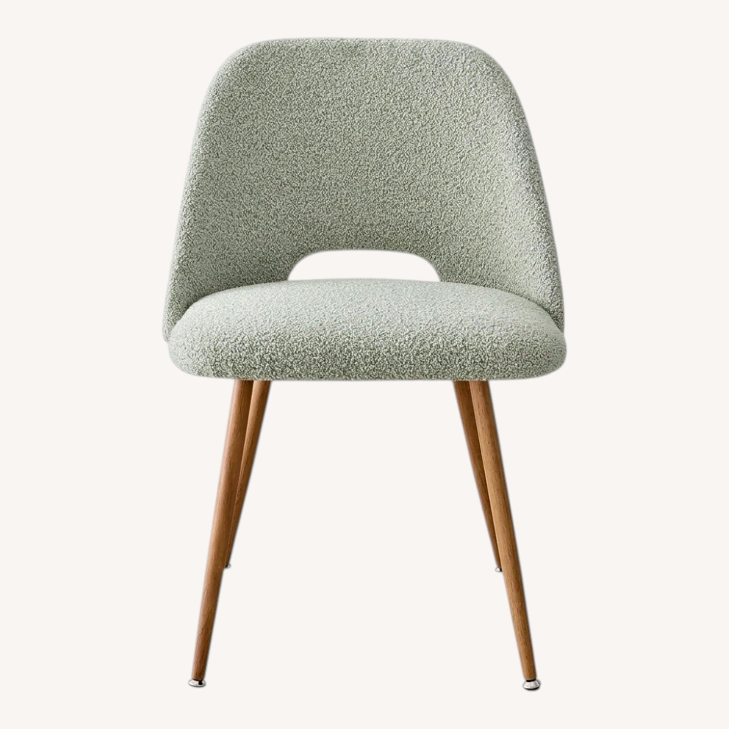 Wayfair Light Gray Boucle Dining Chairs - image-0