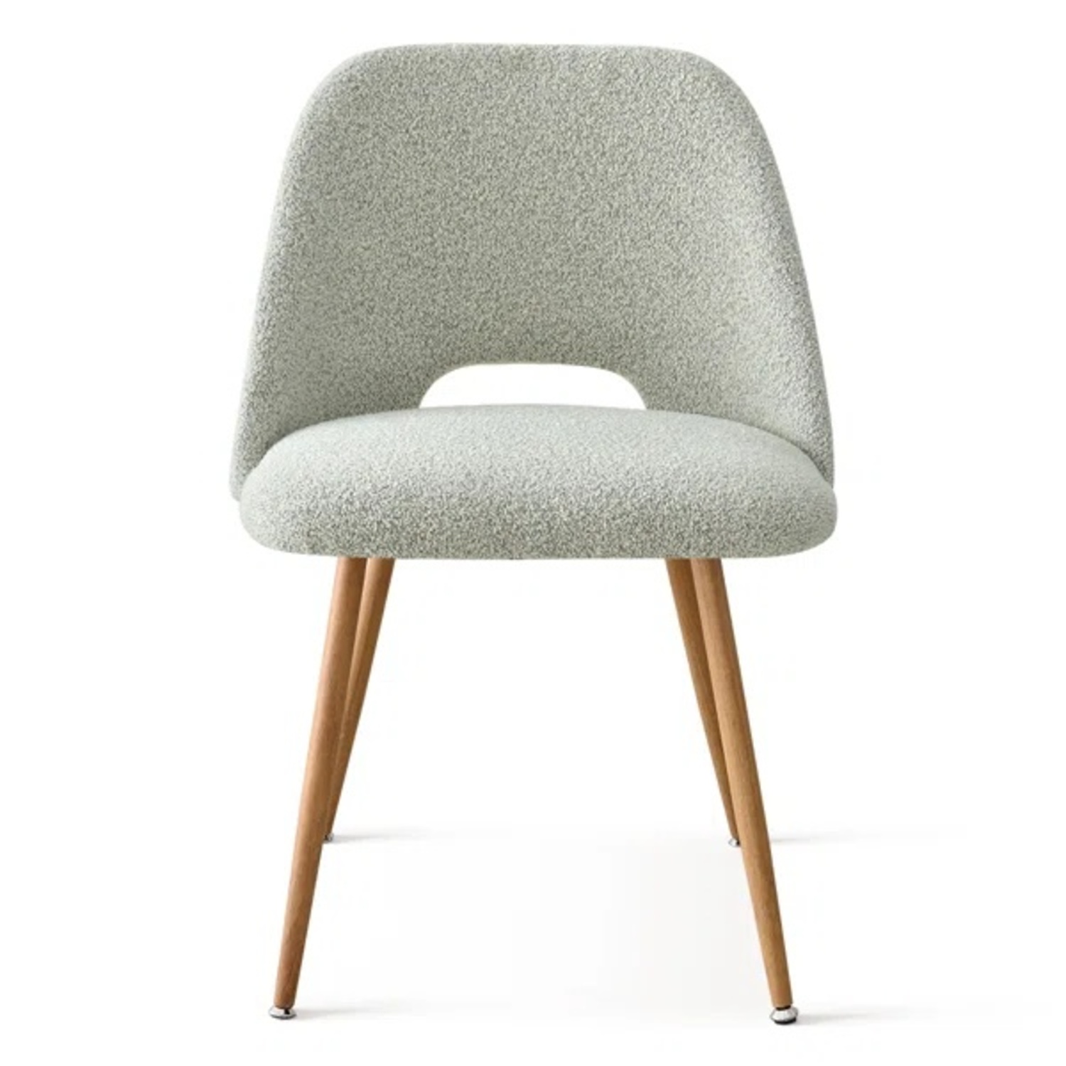 Wayfair Light Gray Boucle Dining Chairs - image-5