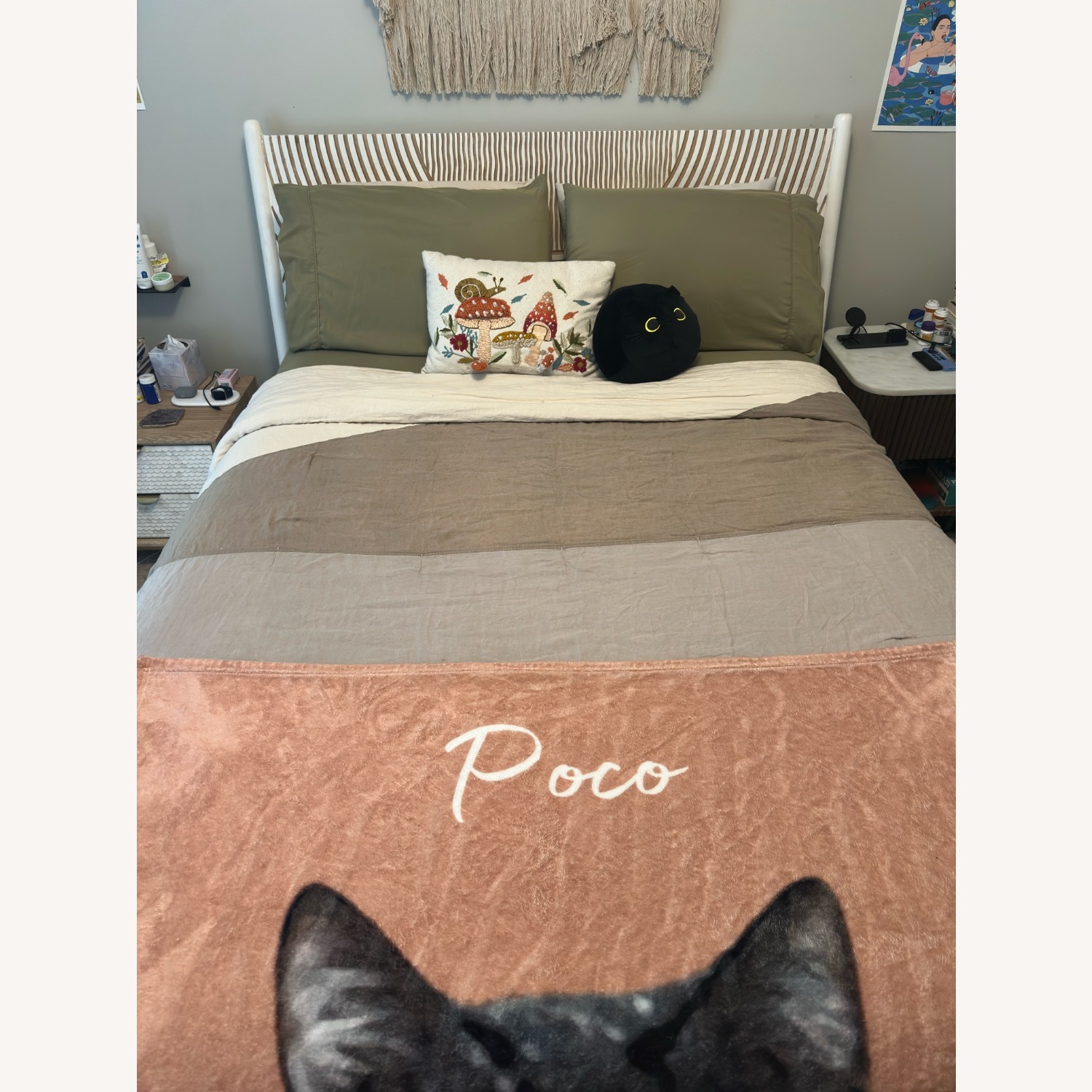 Anthropologie Carved Thalia Queen Bed - image-3