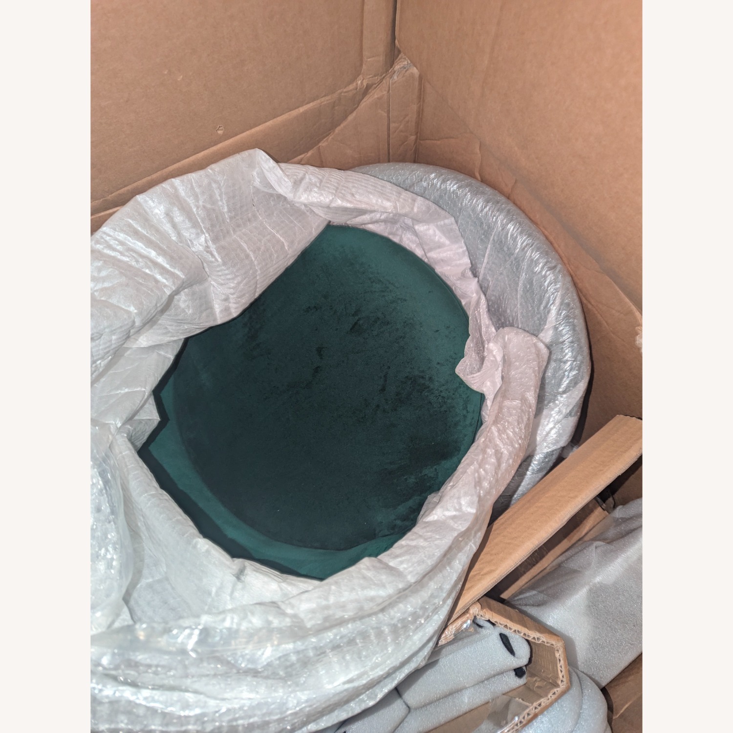 Bed Bath & Beyond Green Velvet Dining Chairs - image-3